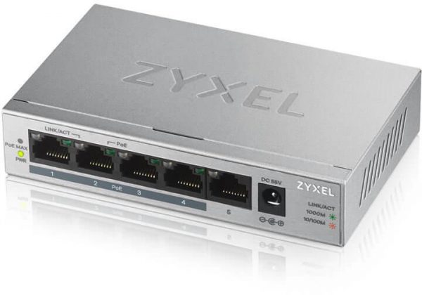 Switch Zyxel GS1005-HP, 5 Port, 10/100/1000 Mbps