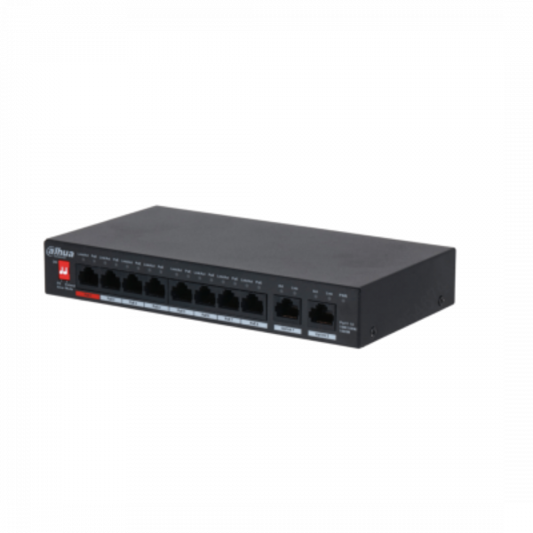 Dahua switch 8 porturi Gigabit PFS3010-8GT-96 V2, Unmanaged, Interfata: 8