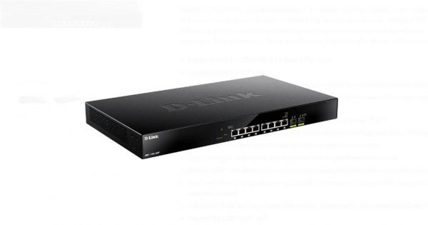 D-Link switch DMS-1100-10TP, 10 porturi,2 X SFP, POE 8 porturi, - imagine 3