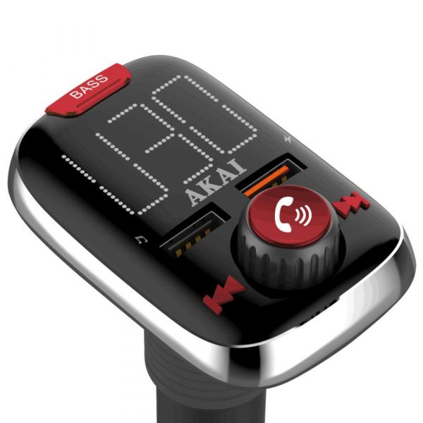 Modulator FM Akai BT FMT-74BT BLUETOOTH HANDSFREE CAR KIT FM - imagine 6