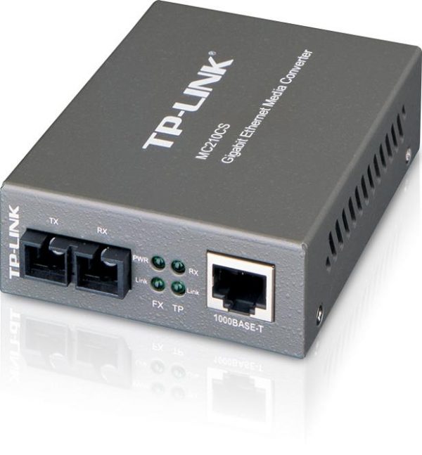 "Omada 10/100/1000 Mbps RJ45 to 1000 Mbps Single-Mode SC Fiber
