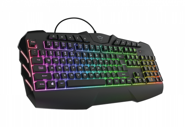 Tastatura Trust GXT 881 ODYSS, semi-mecanica, neagra