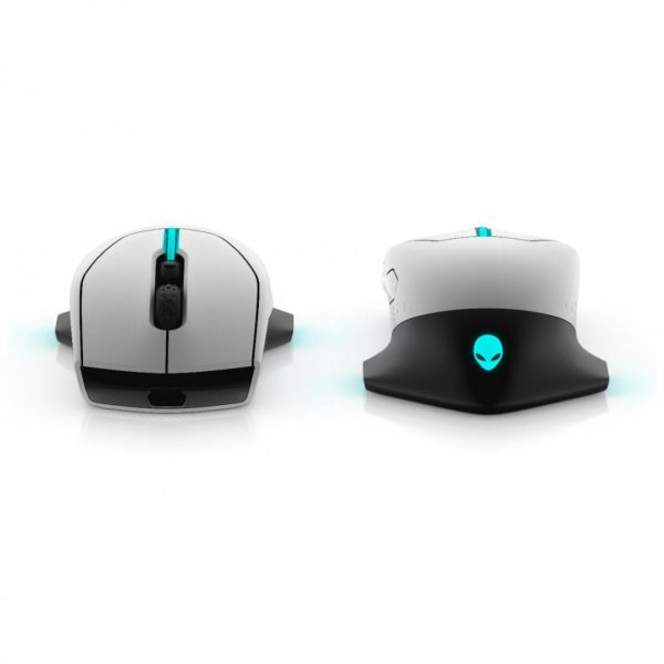 Mouse Dell Alienware Gaming AW610M, wireless, Lunar Light - imagine 6