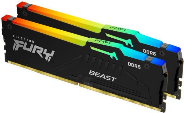 Memorie RAM Kingston FURY Beast RGB 64GB DDR5 6000MHz CL30 - imagine 3