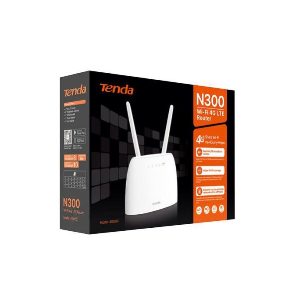 Wireless Router Tenda, 4G06C; N300 wireless LTE router, Fast Ethernet - imagine 5