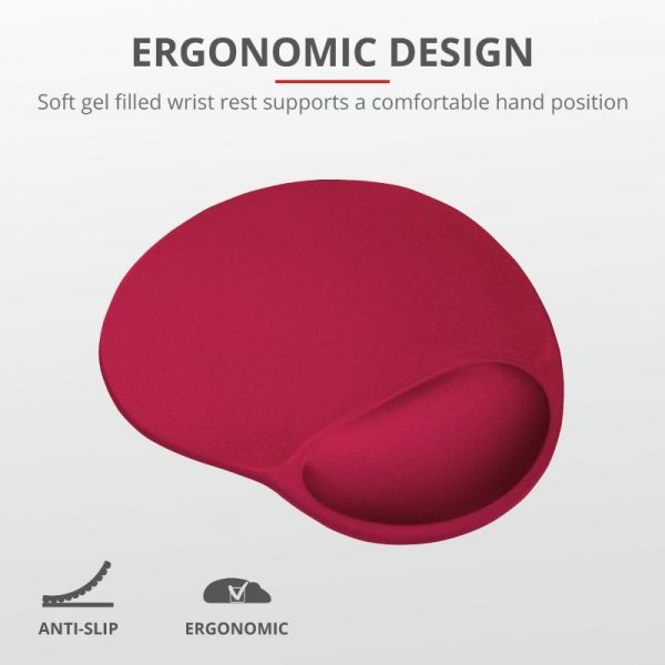Mouse pad Trust BigFoot Mouse Pad, Small, red - imagine 5