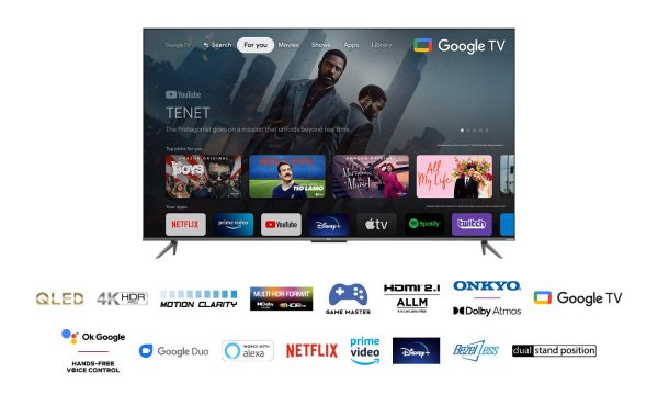 Televizor TCL QLED 65C635, 164 cm (65"), Smart Google TV, - imagine 3