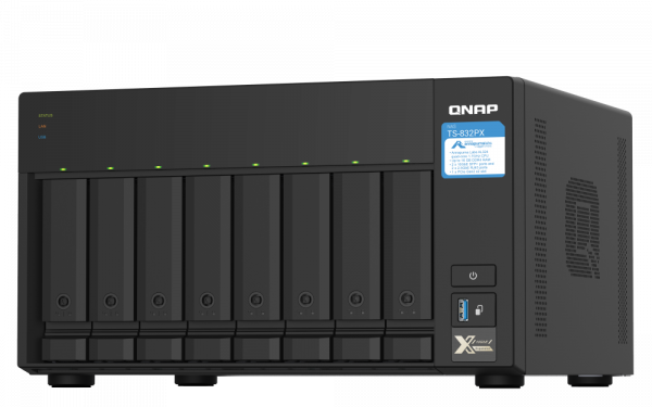 NAS QNAP 832PX 8-Bay, CPU Annapurna Labs Alpine AL324 1.7GHz