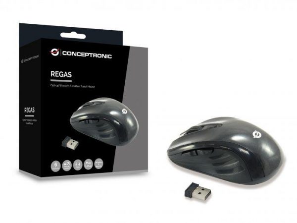 CONCEPTRONIC CLLM5BTRVWL 6-Button Wireless Travel Mouse, 61.4 x 38.4 x - imagine 3