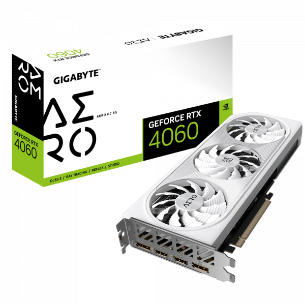 Placa video Gigabyte GeForce RTX 4060 AERO OC 8GB, GDDR6,