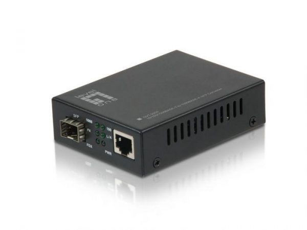 LevelOne GVT-2000  RJ-45 to SFP Gigabit Ethernet Media Converter,