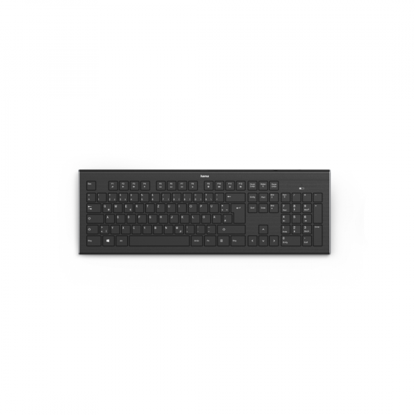 Tastatura Hama Cortino Wireless, layout RO, 105 taste, negru - imagine 3