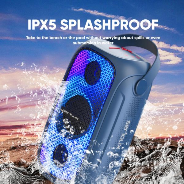 Boxa portabila Serioux PartyBoom, putere RMS: 55W, raport S/N - imagine 9